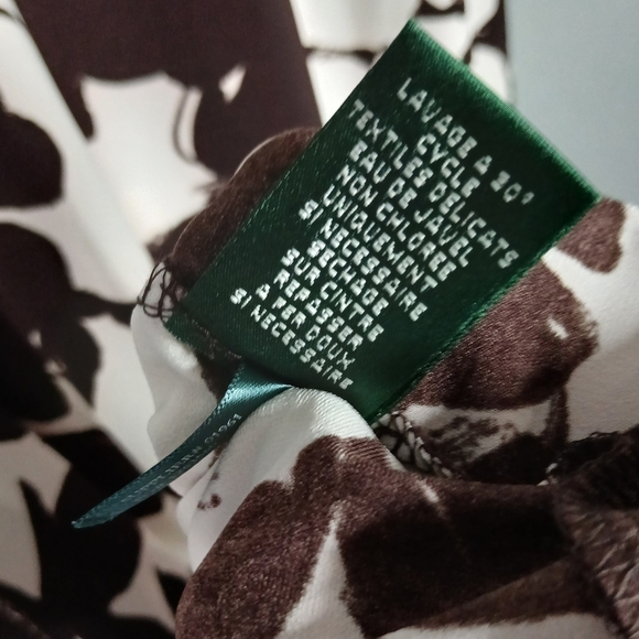 Lauren‎ Ralph Lauren Elegant Black and White Floral Dress - Picture 10 of 16